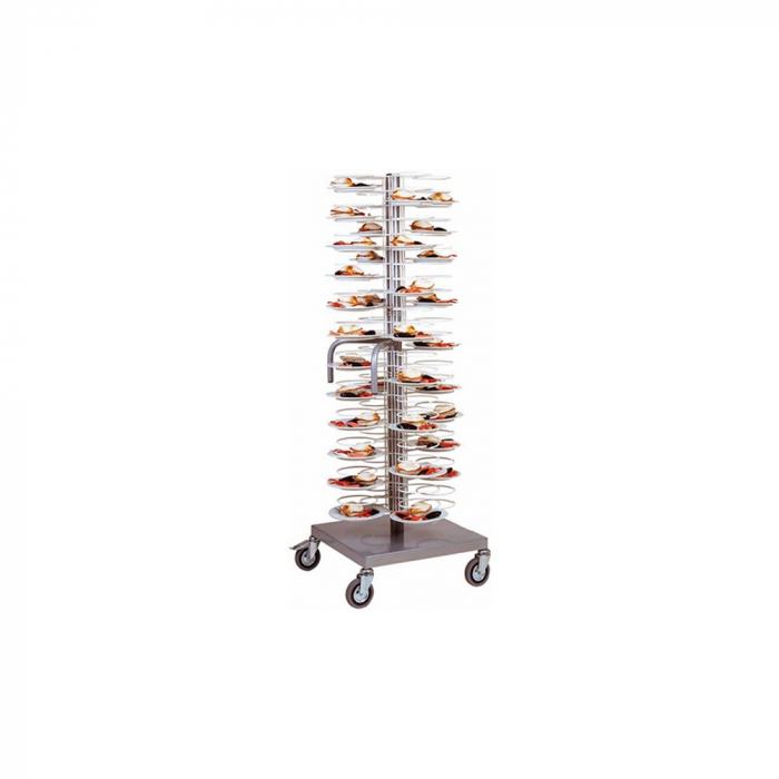 Carucior pentru 96 farfurii Ø 18/23cm, 600x600x1750(h) mm, CA1440 [1]