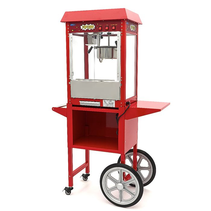 Carucior pentru masina de popcorn 150g, mobilitate si siguranta [2]