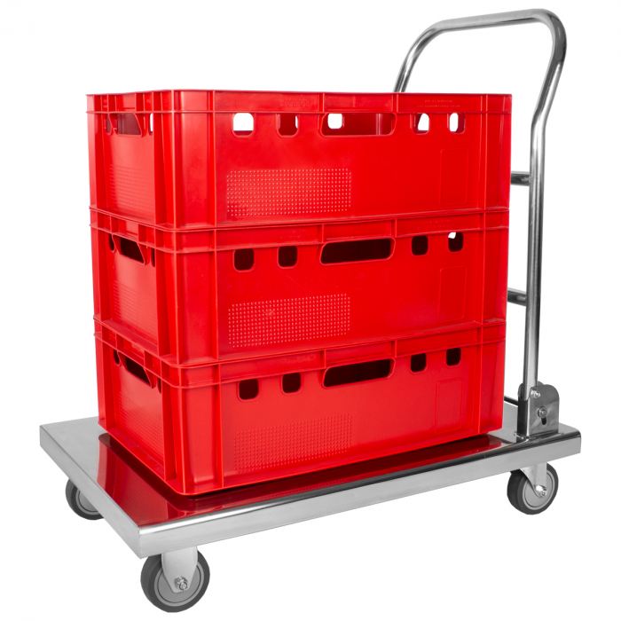 Carucior inox pentru transport 500x690 mm TWB-1 [3]