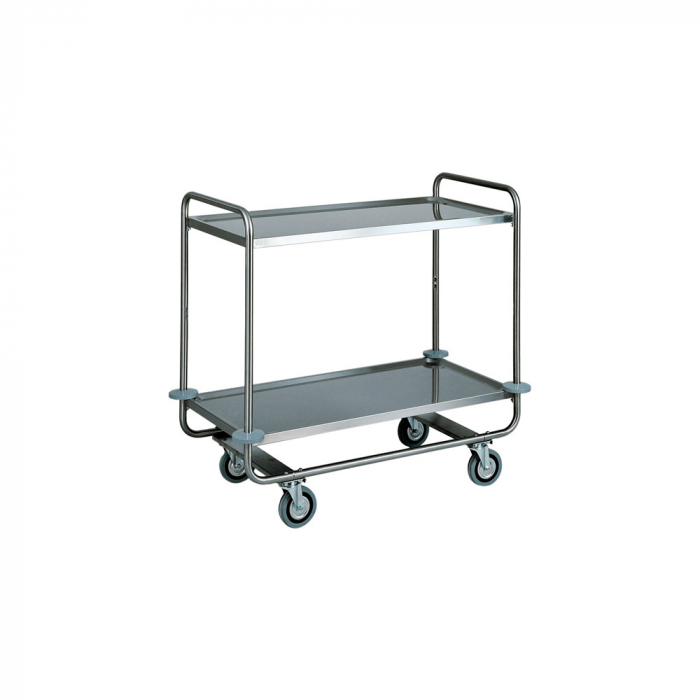 Carucior servire din inox cu 2 polite, 1100x600x1000 mm, CA1430 [1]