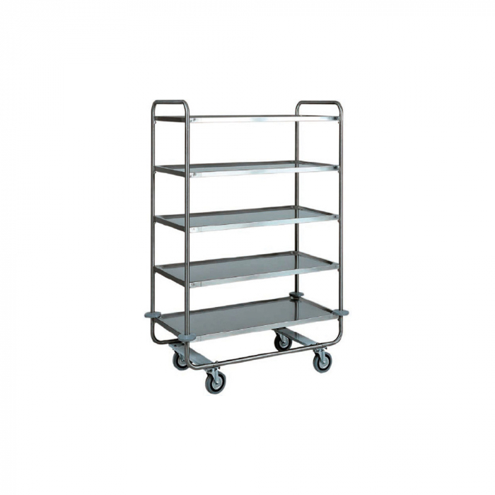 Carucior servire din inox cu 5 polite, 1100x600x1600 mm, CA1433 [1]