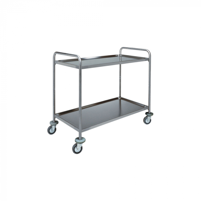 Carucior servire din otel inoxidabil cu 2 polite, 1100x600x940 mm, CA1391 [1]