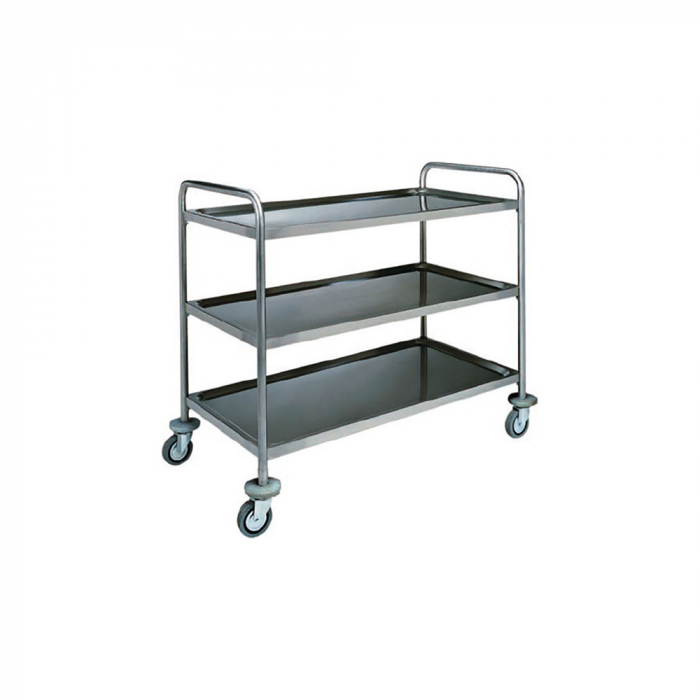 Carucior servire din otel inoxidabil cu 3 polite, 1100x600x1040 mm, CA1411 [1]