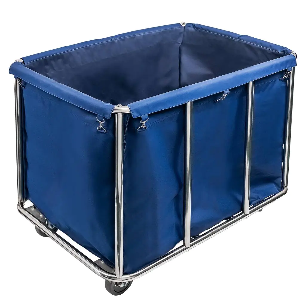 Carucior sortare rufe 90x65x78cm, inox [3]
