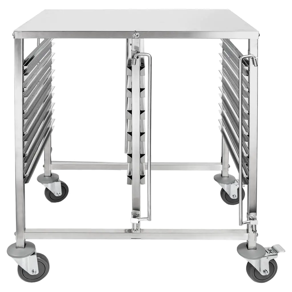 Carucior transport GN 1/1 dublu cu blat 74x55x95cm [2]