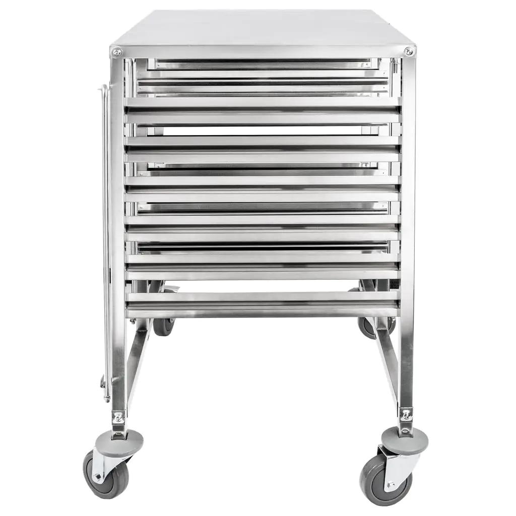 Carucior transport GN 1/1 dublu cu blat 74x55x95cm [3]