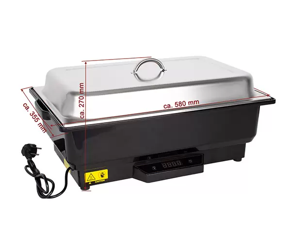 Chafing dish electric 500x300x65 mm, 230V 0,5 kW, BCD-E [2]