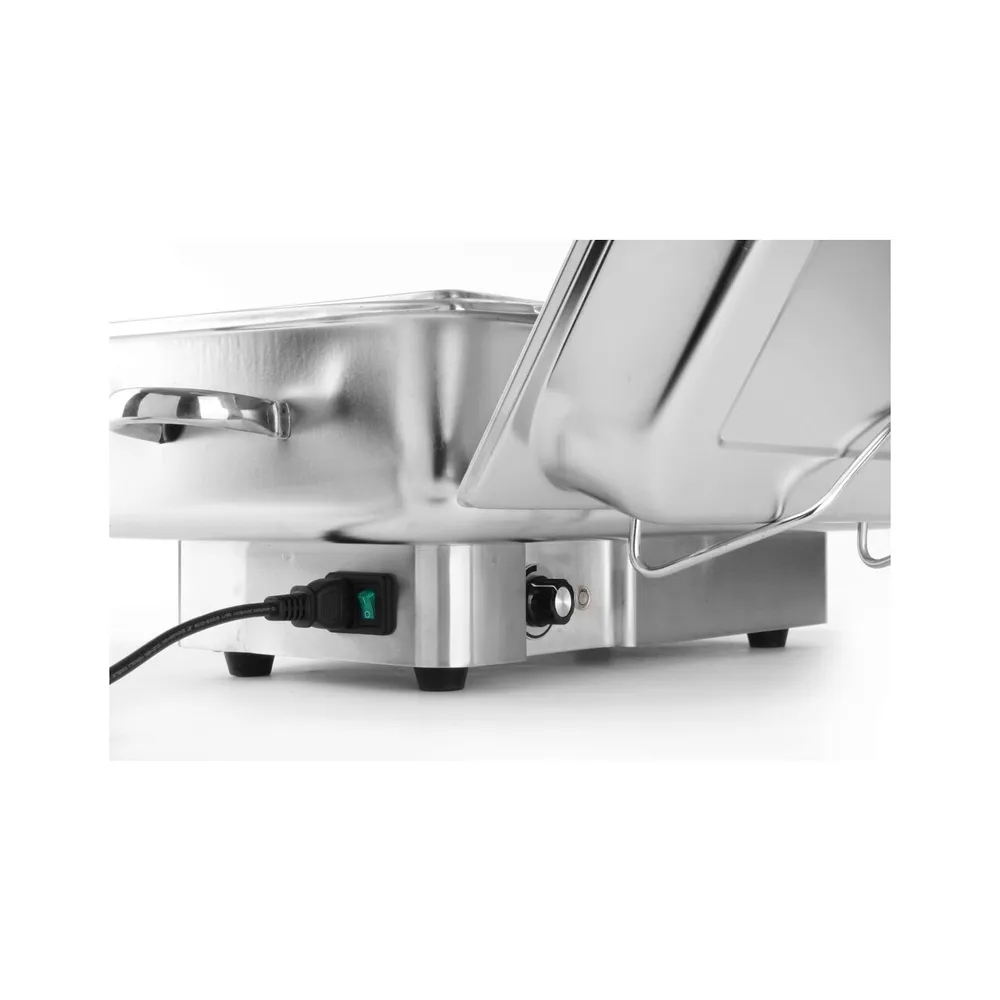 Chafing dish electric GN 1/1, 9 litri, inox, 1000W, 615x355x280mm [3]