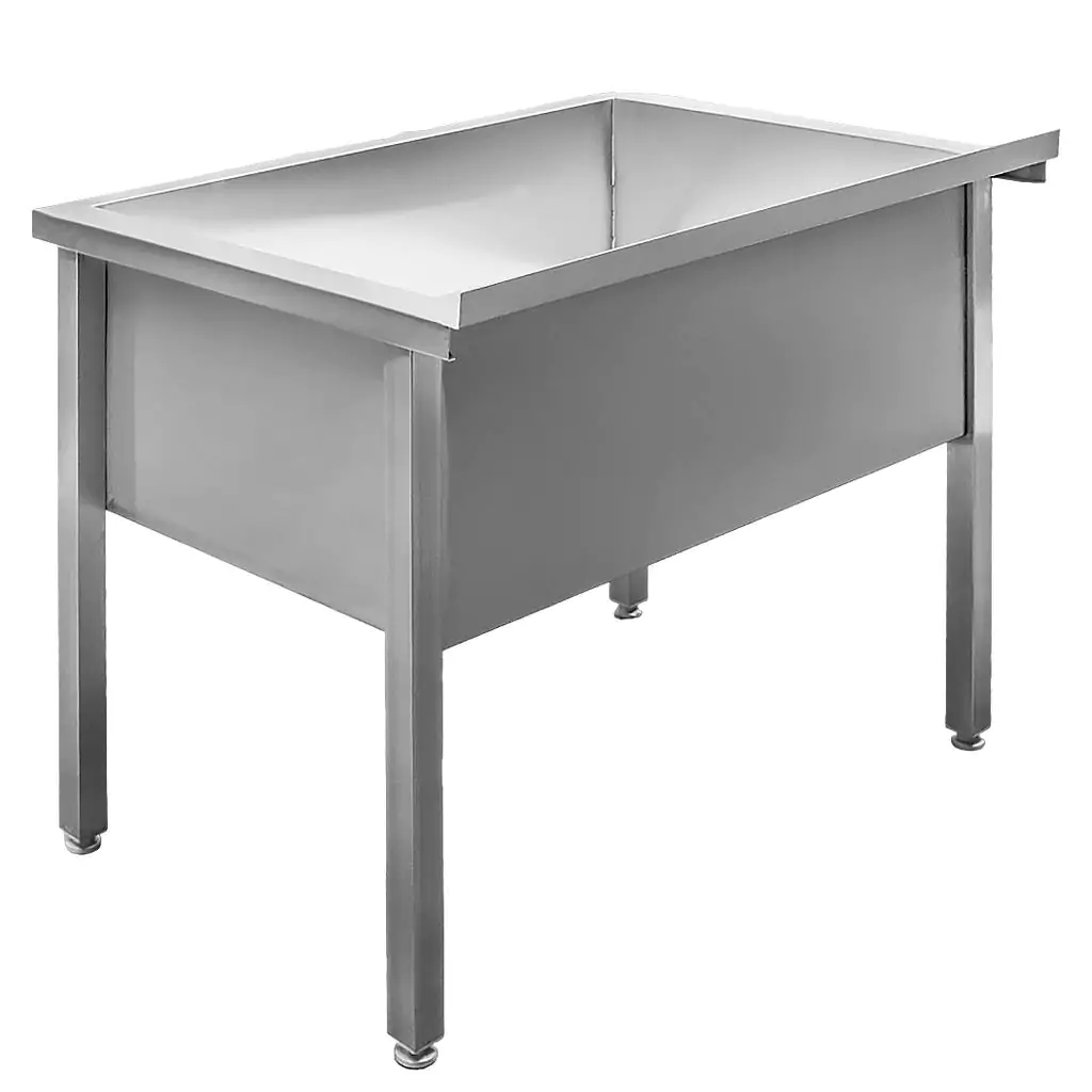Chiuveta bucatarie cuva mare, inox, 100x60x85cm, o singura cuva [5]