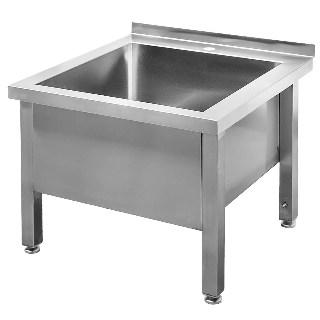 Chiuveta bucatarie cuva mare, inox, 60x60x50cm, o singura cuva [8]