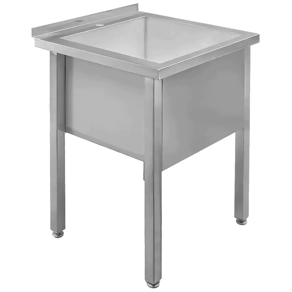 Chiuveta bucatarie cuva mare, inox, 60x60x85cm, o singura cuva [3]