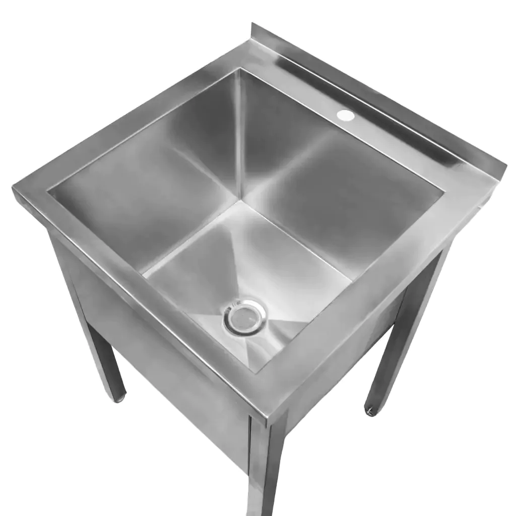 Chiuveta bucatarie cuva mare, inox, 60x60x85cm, o singura cuva [4]