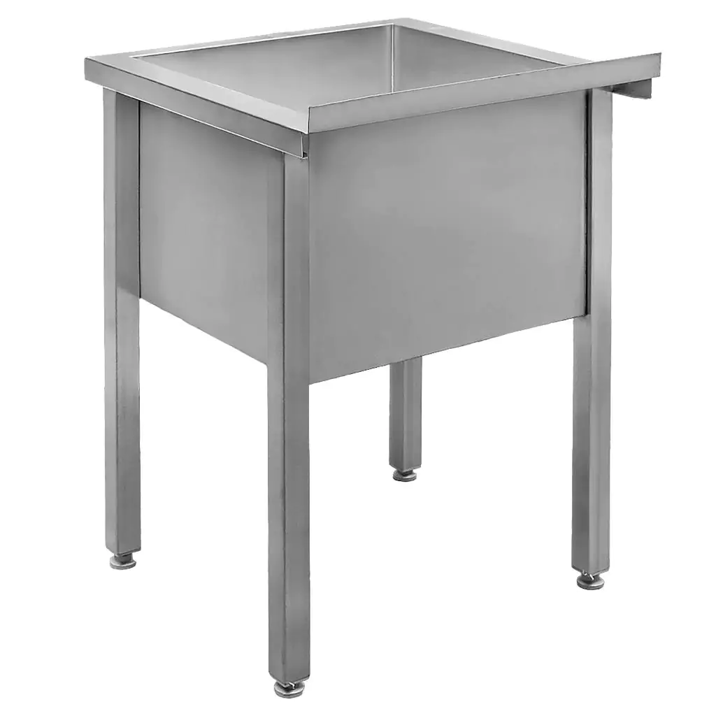 Chiuveta bucatarie cuva mare, inox, 60x60x85cm, o singura cuva [2]