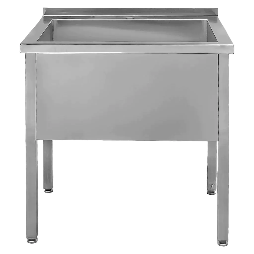 Chiuveta bucatarie cuva mare, inox, 80x70x85cm, o singura cuva [2]
