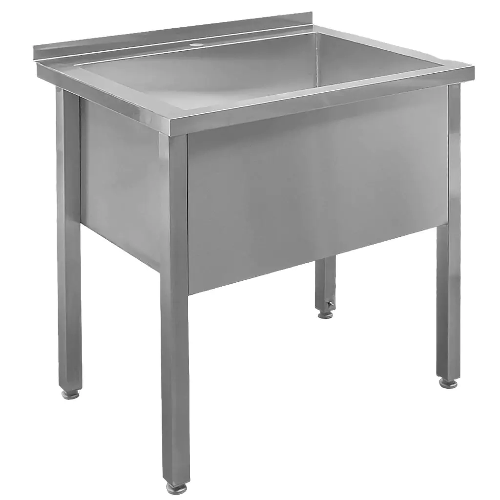 Chiuveta bucatarie cuva mare, inox, 80x70x85cm, o singura cuva [7]