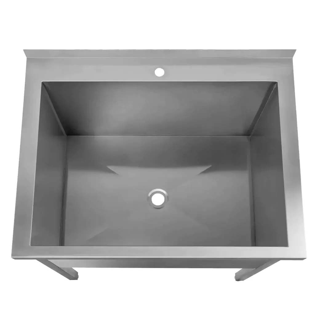 Chiuveta bucatarie cuva mare, inox, 90x70x85cm, o singura cuva [6]