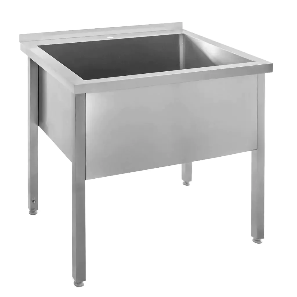 Chiuveta bucatarie cuva mare, inox, 90x70x85cm, o singura cuva [5]