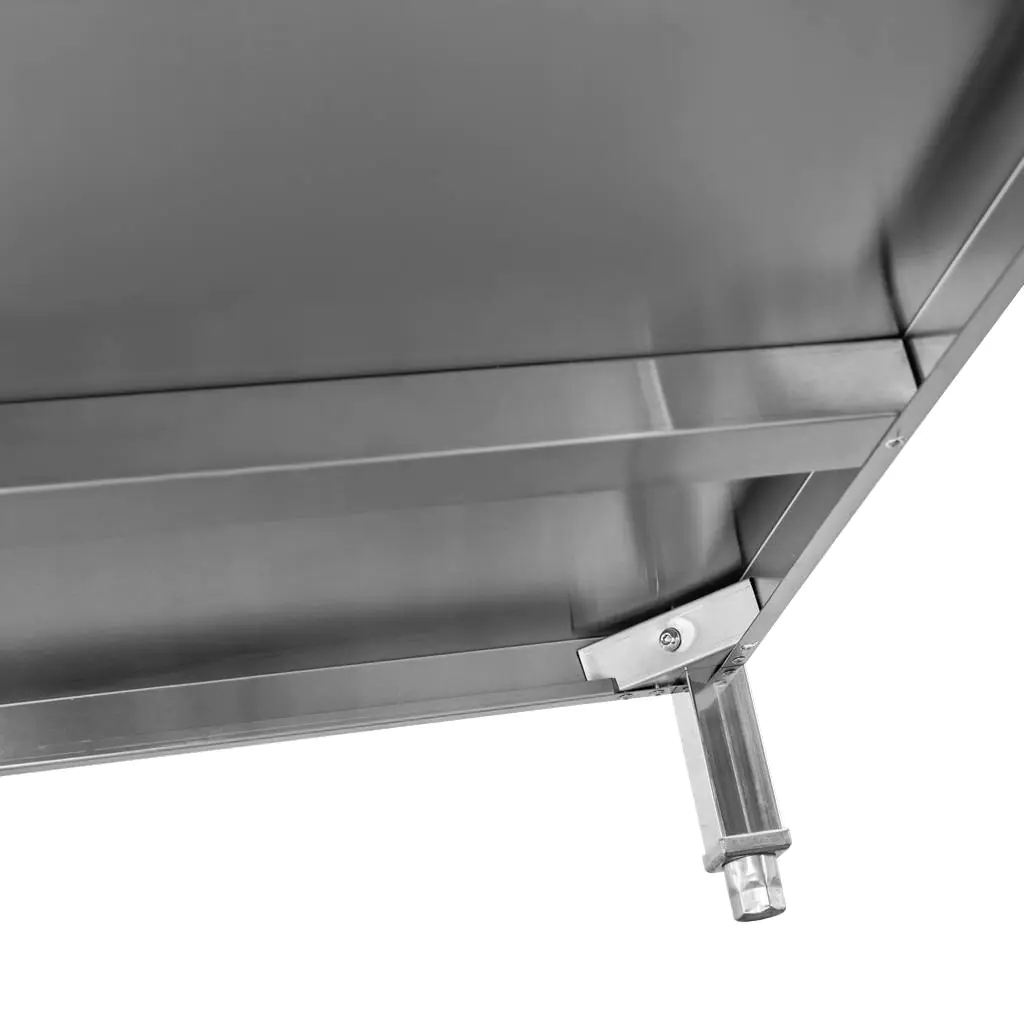 Chiuveta inox 1 cuva cu masca si raft 80x70x85cm [4]