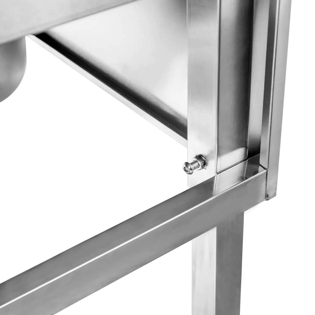 Chiuveta inox 1 cuva cu masca si raft 80x70x85cm [3]