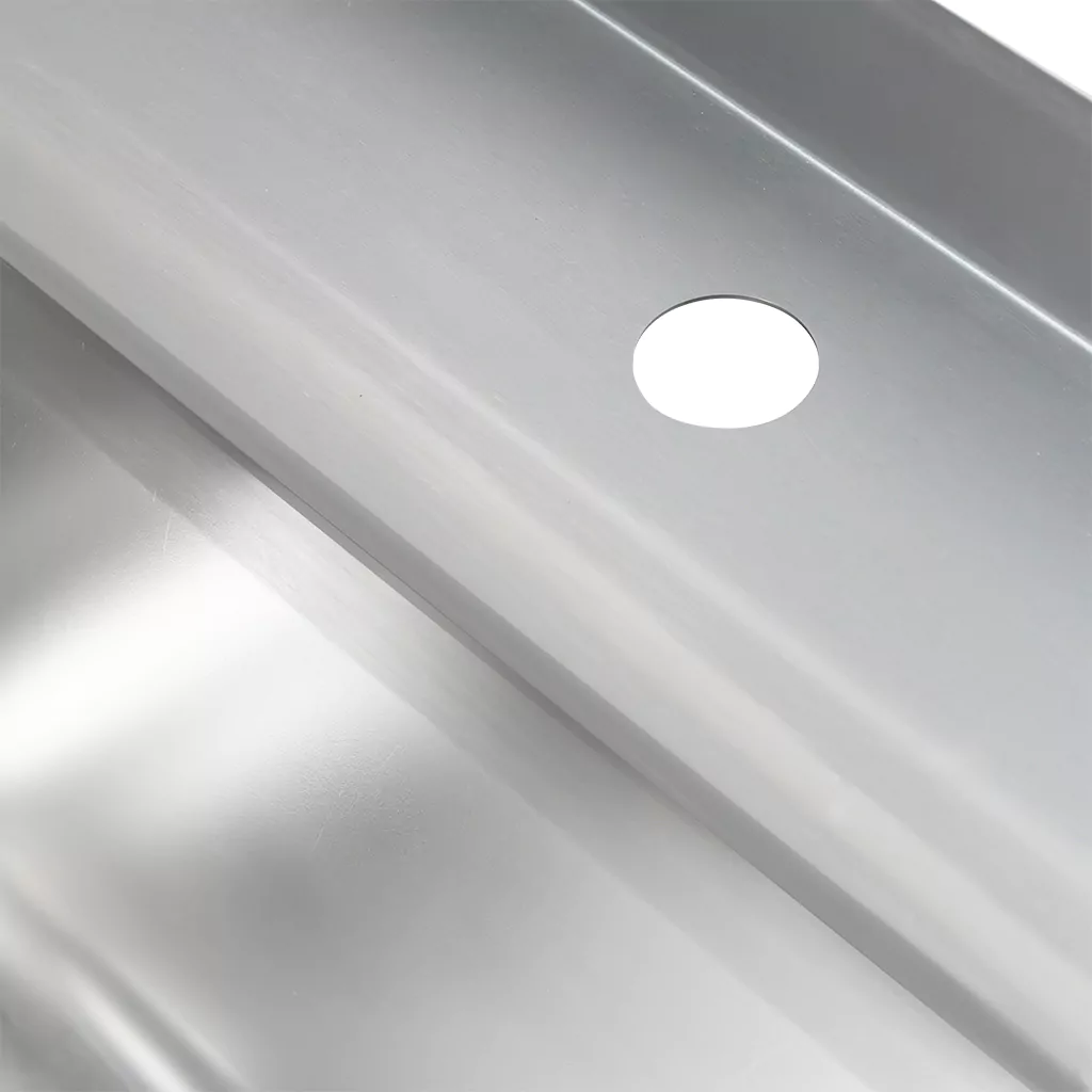 Chiuveta inox cuva dreapta si raft 100x70x85cm [4]