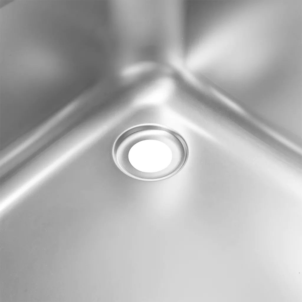 Chiuveta inox cuva dreapta si raft 100x70x85cm [2]