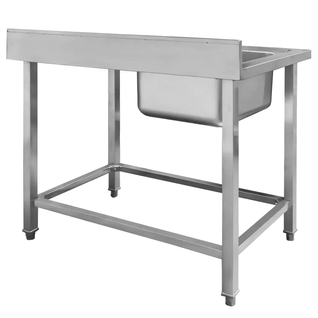 Chiuveta inox cuva stanga, scurgator 100x60x85cm [4]