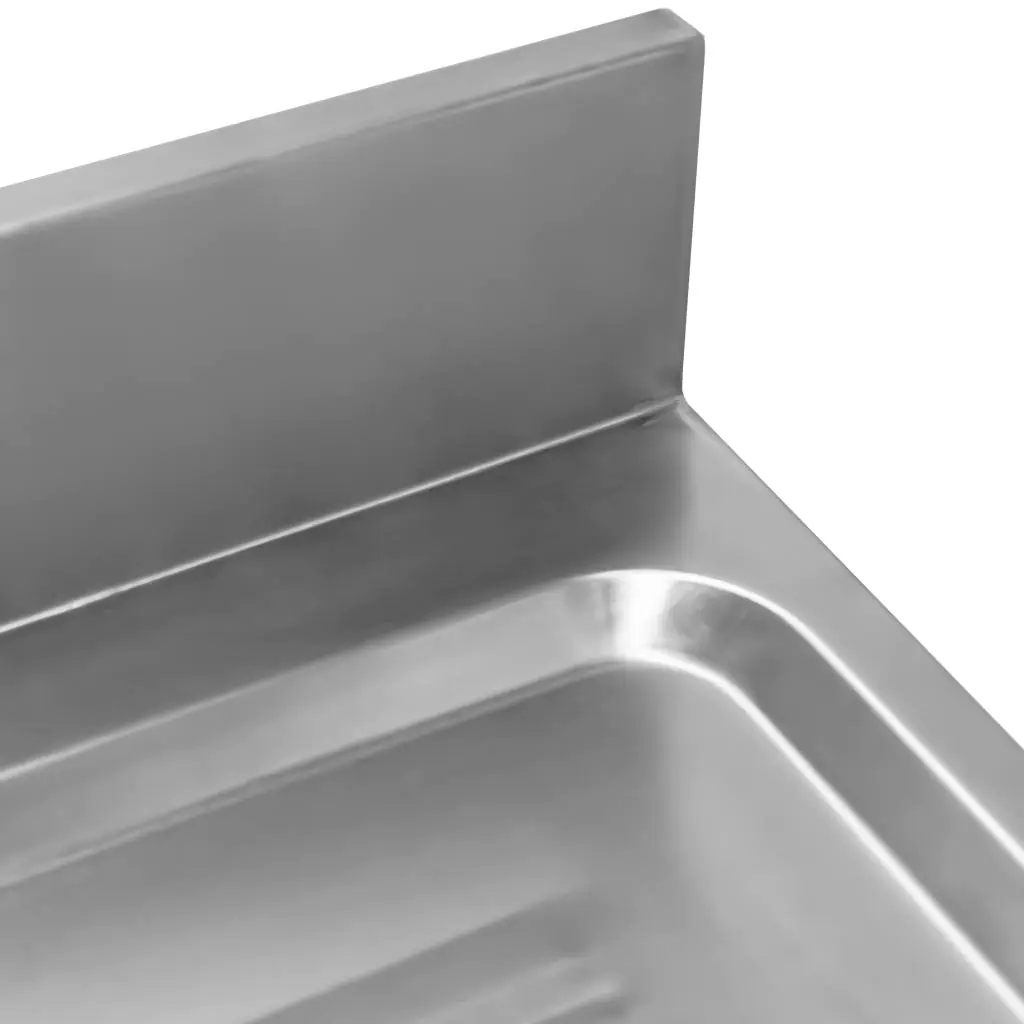 Chiuveta inox cuva stanga, scurgator 100x60x85cm [6]