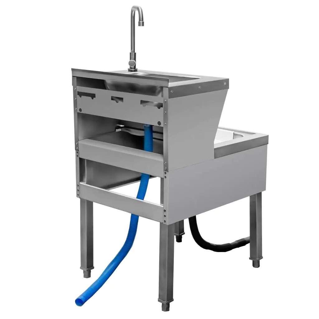 Chiuveta inox pentru mop 50x61x84cm [4]