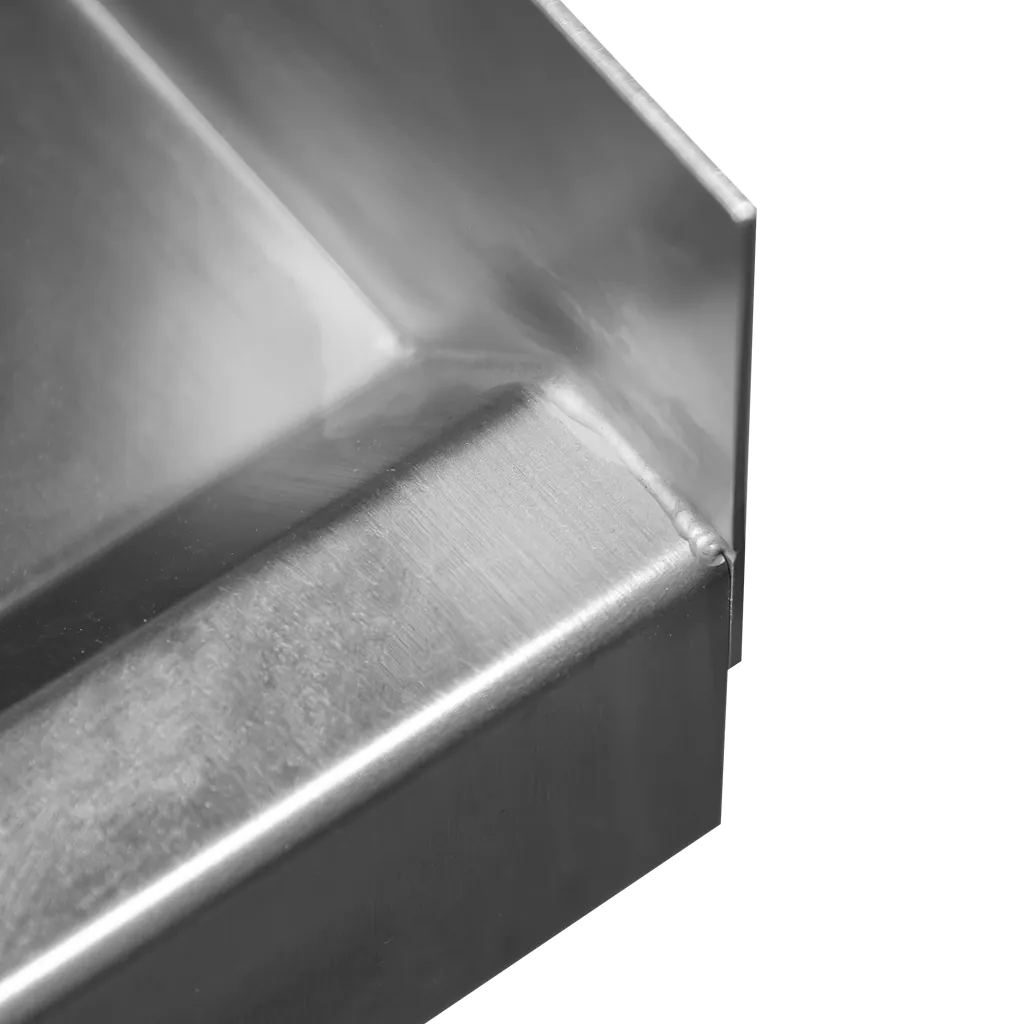 Chiuveta inox sudata, 2 cuve cu dulap 140x60x85cm [7]