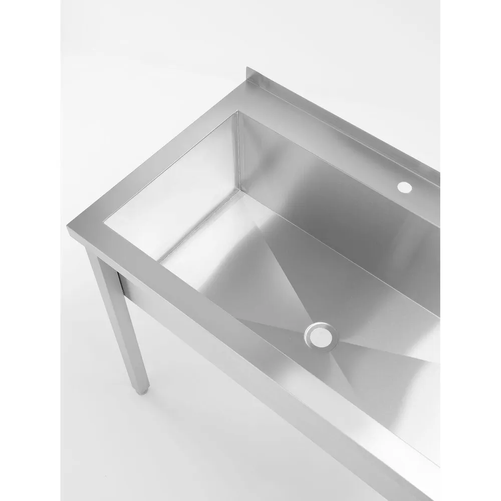 Chiuveta inox sudata, blat, 120x60x85 cm [6]