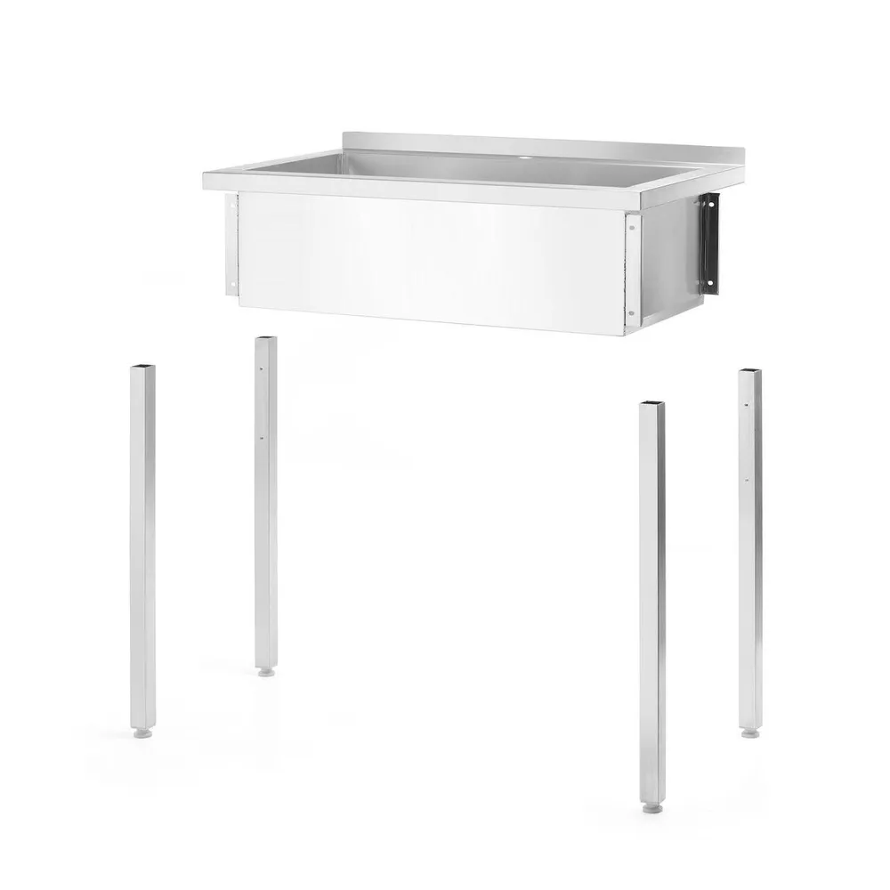 Chiuveta inox sudata, blat, 120x60x85 cm [5]
