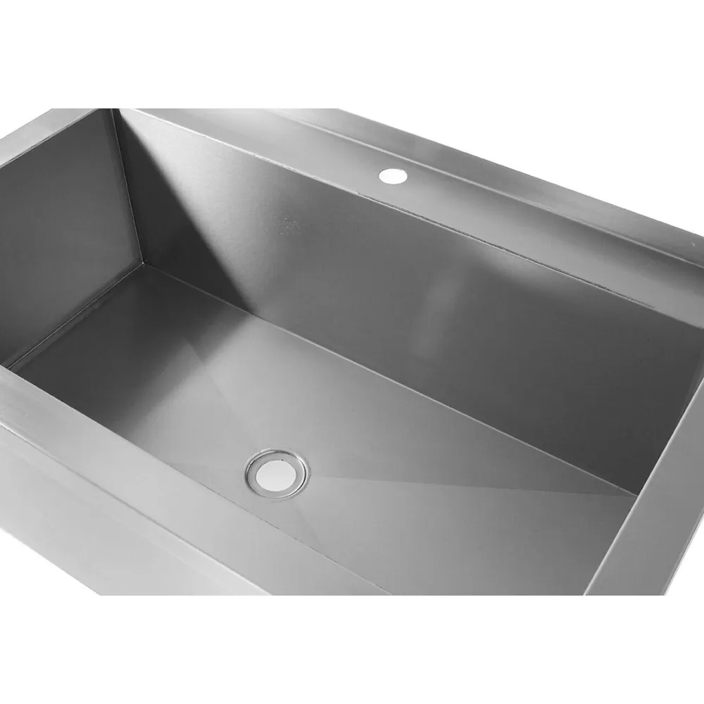 Chiuveta sudata, inox AISI 304, 100x60x85 cm [2]