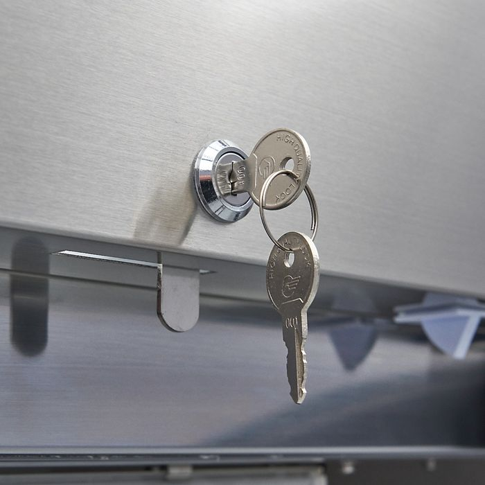 Congelator 700 litri inox cu usa sticla si 3 rafturi reglabile [2]