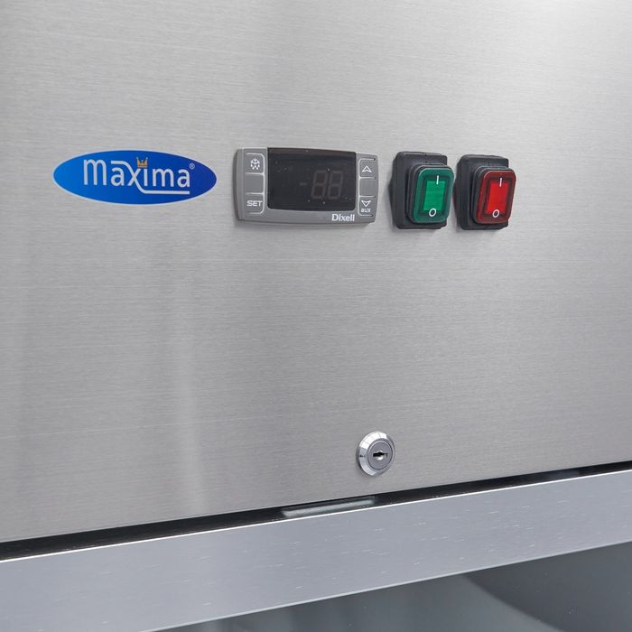 Congelator 700 litri inox cu usa sticla si 3 rafturi reglabile [3]