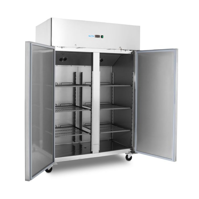 Congelator 800 litri inox cu 6 rafturi si sistem pe roti [7]