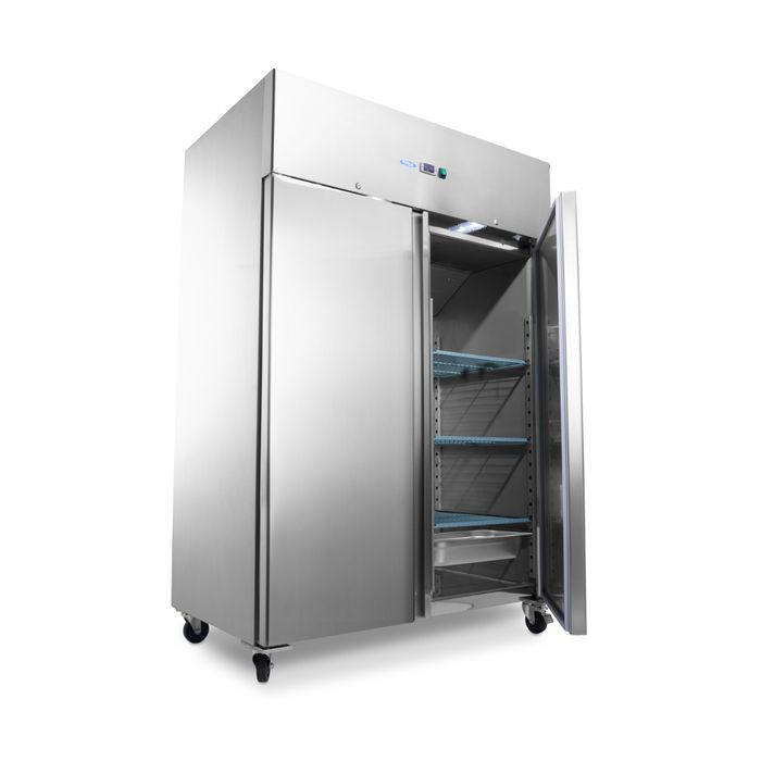 Congelator 800 litri inox cu 6 rafturi si sistem pe roti [10]