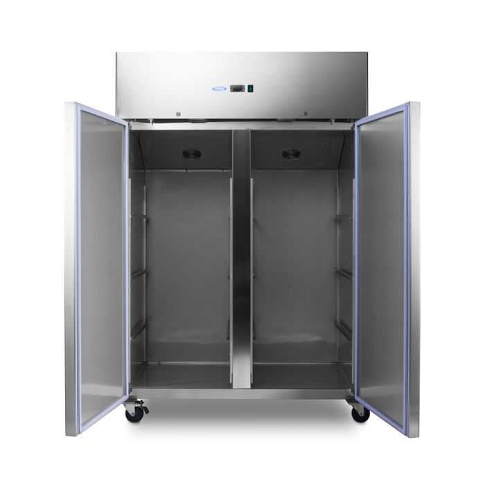 Congelator 800 litri inox cu 6 rafturi si sistem pe roti [8]