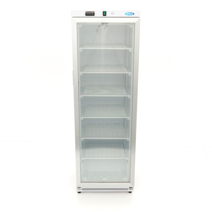 Congelator alb 400 litri cu usa sticla si 6 rafturi fixe [6]