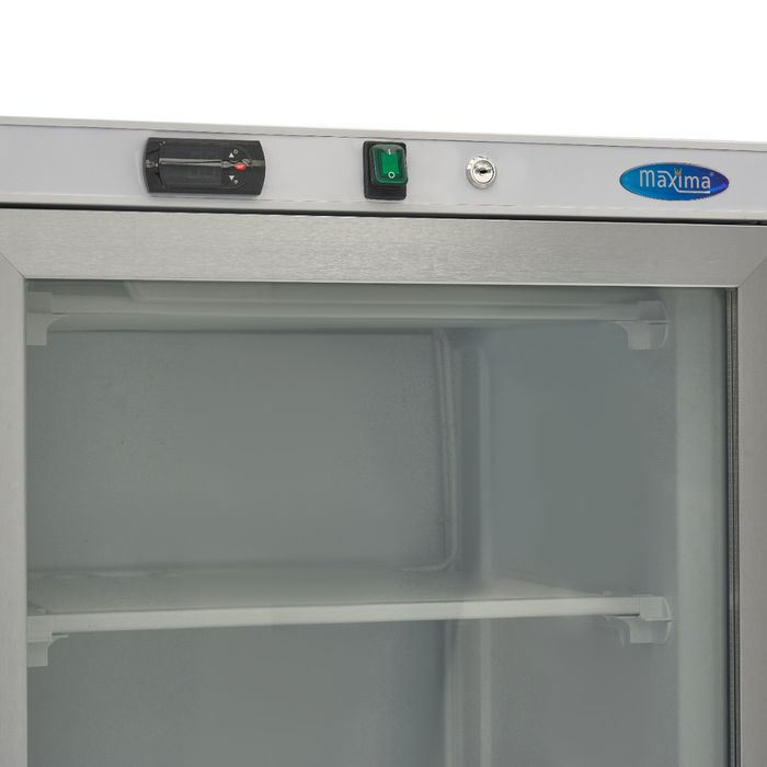 Congelator alb 400 litri cu usa sticla si 6 rafturi fixe [2]