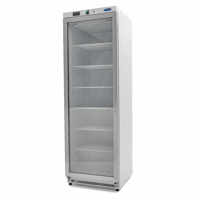 Congelator alb 400 litri cu usa sticla si 6 rafturi fixe [1]