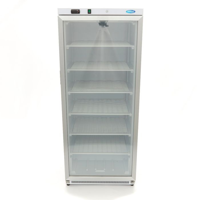 Congelator alb 600 litri cu usa sticla si 6 rafturi fixe [6]