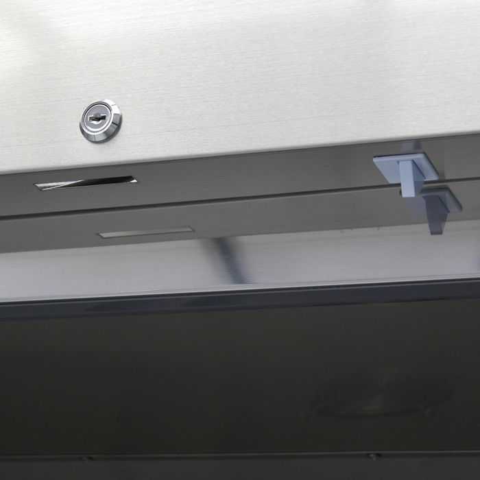Congelator inox 1200 litri cu 2 usi sticla si 6 rafturi gn [3]