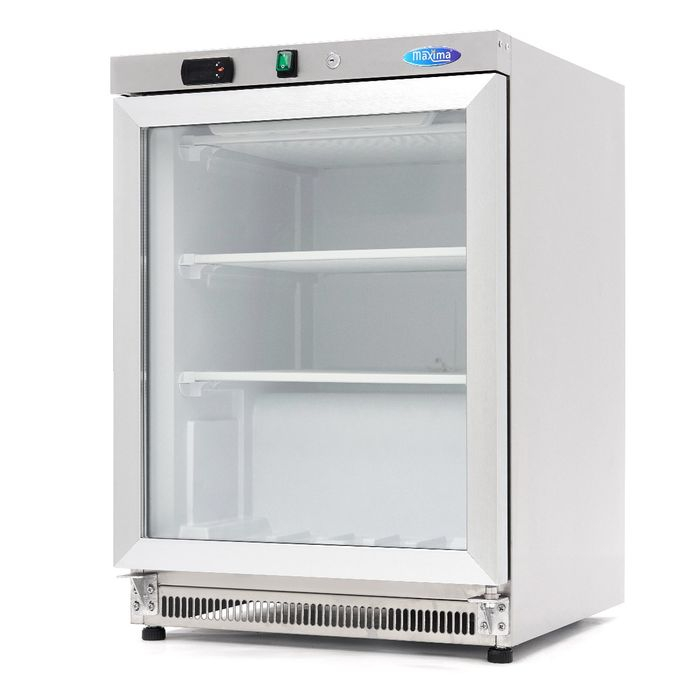 Congelator inox 200 litri cu usa sticla si 3 compartimente [1]