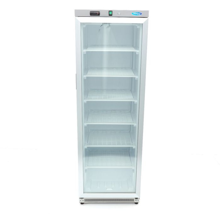 Congelator inox 400 litri cu usa sticla si 6 rafturi fixe [6]