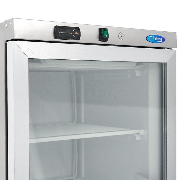 Congelator inox 400 litri cu usa sticla si 6 rafturi fixe [2]