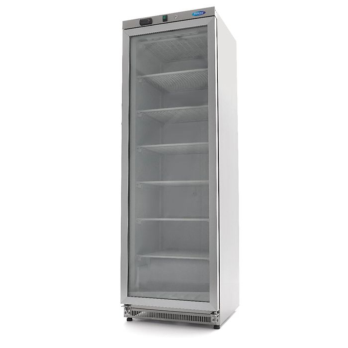 Congelator inox 400 litri cu usa sticla si 6 rafturi fixe [1]