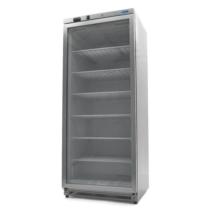 Congelator inox 600 litri cu usa sticla si 6 rafturi fixe [1]
