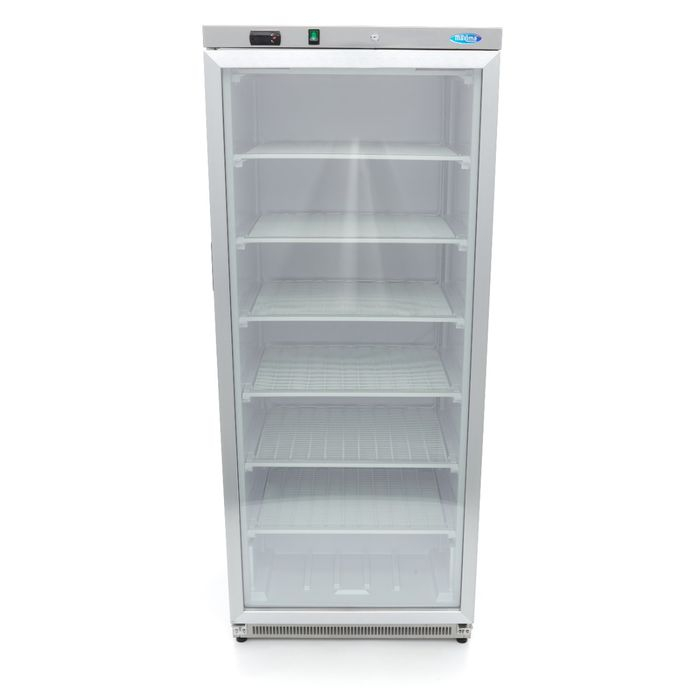 Congelator inox 600 litri cu usa sticla si 6 rafturi fixe [6]