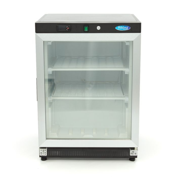 Congelator negru 200 litri cu usa sticla si 3 compartimente [6]