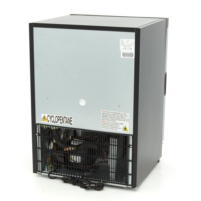 Congelator negru 200 litri cu usa sticla si 3 compartimente [4]